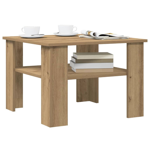 vidaXL Coffee Table Artisan Oak 60x60x42 cm Engineered Wood