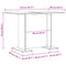 vidaXL Dining Table Old Wood 110x60x75 cm Engineered Wood
