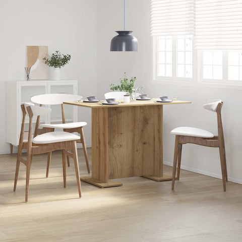 vidaXL Dining Table Artisan Oak 110x60x75 cm Engineered Wood