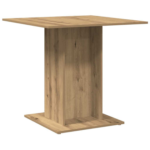 vidaXL Dining Table Artisan Oak 80x80x75 cm Engineered Wood