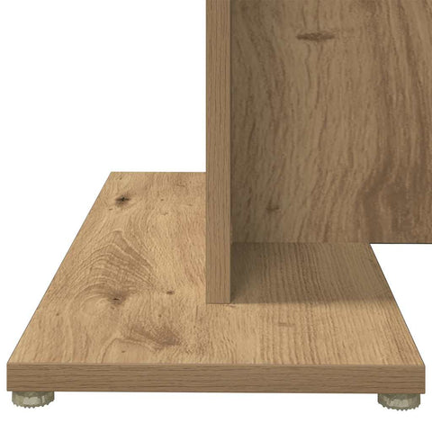 vidaXL Dining Table Artisan Oak 80x80x75 cm Engineered Wood