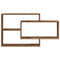 vidaXL Wall Shelf Old Wood 104x20x58.5 cm Engineered Wood