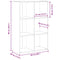 vidaXL Book Cabinet/Sideboard Old Wood 66x30x98 cm Engineered Wood