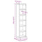 vidaXL CD Cabinet Old Wood 21x20x88 cm Engineered Wood