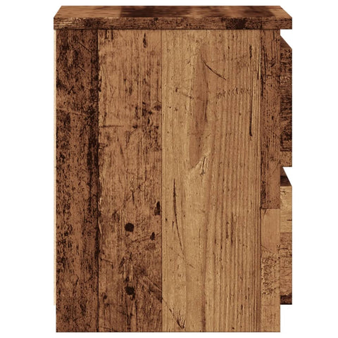 vidaXL Bedside Cabinets 2 pcs Old Wood 30x30x40 cm Engineered Wood