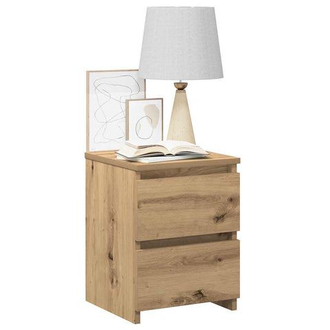 vidaXL Bedside Cabinets 2 pcs Aritisan Oak 30x30x40 cm Engineered Wood