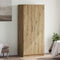 vidaXL Wardrobe Artisan Oak 80x52x180 cm Engineered Wood