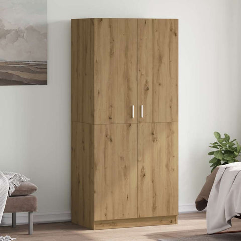 vidaXL Wardrobe Artisan Oak 90x52x200 cm Engineered Wood
