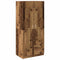 vidaXL Wardrobe Old Wood 80x52x180 cm Engineered Wood