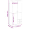 vidaXL Wardrobe Old Wood 80x52x180 cm Engineered Wood