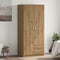 vidaXL Wardrobe Artisian Oak 80x52x180 cm Engineered Wood