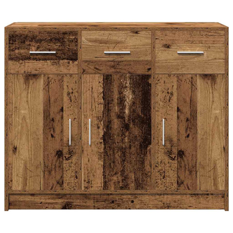 vidaXL Sideboard Old Wood 91x28x75 cm Engineered Wood