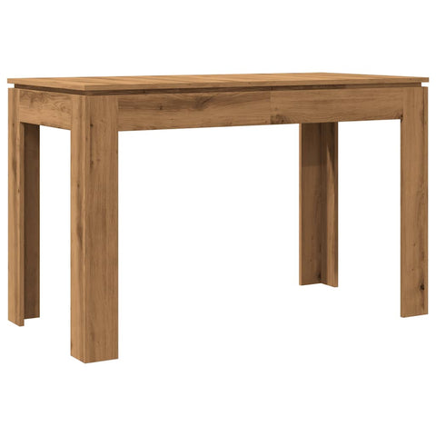 vidaXL Dining Table Artisan Oak 120x60x76 cm Engineered Wood