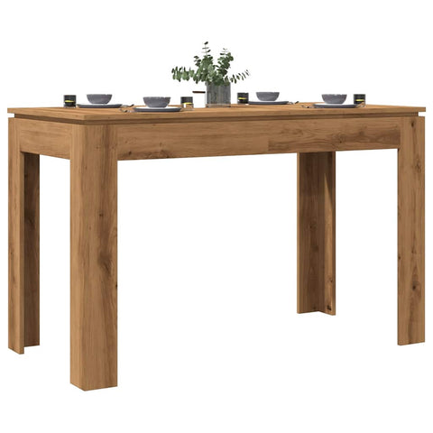 vidaXL Dining Table Artisan Oak 120x60x76 cm Engineered Wood