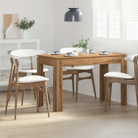 vidaXL Dining Table Artisan Oak 120x60x76 cm Engineered Wood