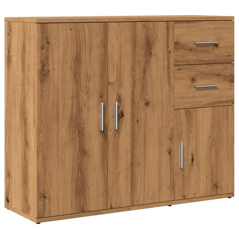 vidaXL Sideboard Artisan Oak 91x29.5x75 cm Engineered Wood
