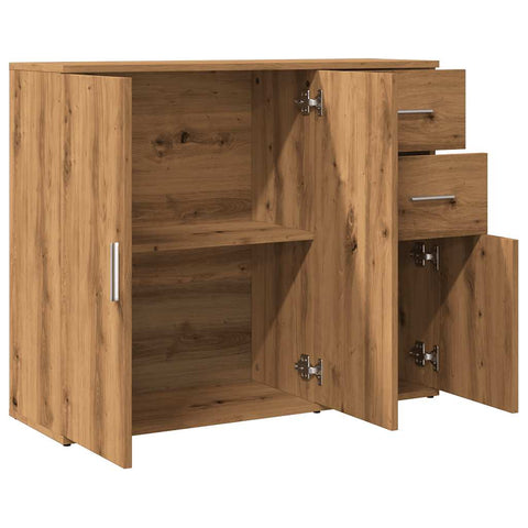 vidaXL Sideboard Artisan Oak 91x29.5x75 cm Engineered Wood