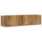 vidaXL CD Wall Shelf Artisan Oak 75x18x18 cm Engineered Wood