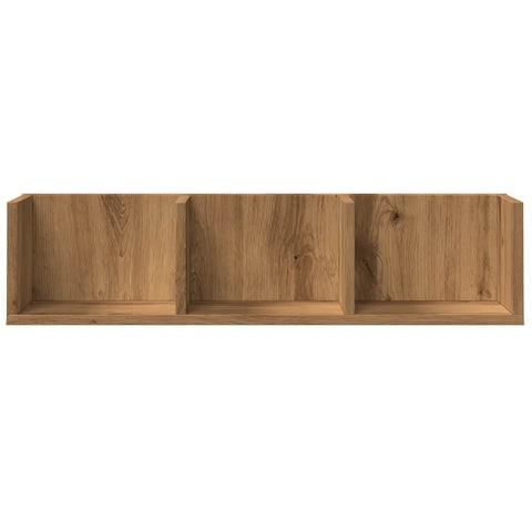 vidaXL CD Wall Shelf Artisan Oak 75x18x18 cm Engineered Wood