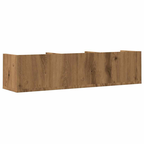 vidaXL CD Wall Shelf Artisan Oak 75x18x18 cm Engineered Wood