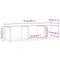 vidaXL CD Wall Shelf Artisan Oak 75x18x18 cm Engineered Wood