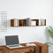 vidaXL CD Wall Shelf Old Wood 100x18x18 cm Engineered Wood