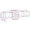 vidaXL CD Wall Shelf Old Wood 100x18x18 cm Engineered Wood