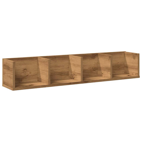 vidaXL CD Wall Shelf Artisan Oak 100x18x18 cm Engineered Wood