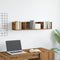 vidaXL CD Wall Shelf Artisan Oak 100x18x18 cm Engineered Wood
