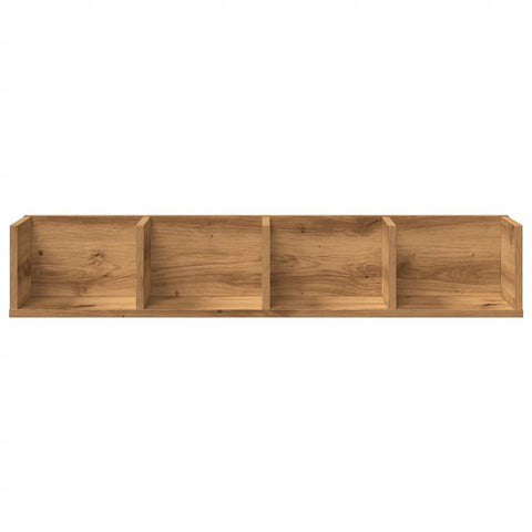 vidaXL CD Wall Shelf Artisan Oak 100x18x18 cm Engineered Wood