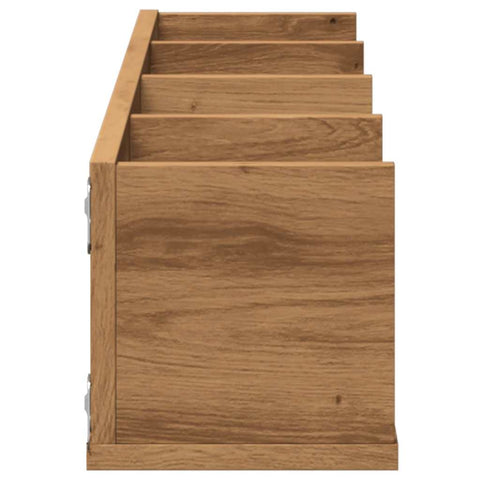 vidaXL CD Wall Shelf Artisan Oak 100x18x18 cm Engineered Wood