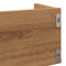 vidaXL CD Wall Shelf Artisan Oak 100x18x18 cm Engineered Wood