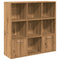 vidaXL Book Cabinet Artisan Oak 98x29x97.5 cm Engineered Wood