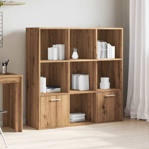 vidaXL Book Cabinet Artisan Oak 98x29x97.5 cm Engineered Wood