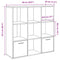 vidaXL Book Cabinet Artisan Oak 98x29x97.5 cm Engineered Wood