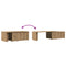 vidaXL Coffee Table Artisan Oak 150x50x35 cm Engineered Wood