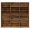 vidaXL CD Cabinet Old Wood 100x23x89.5 cm Engineered Wood