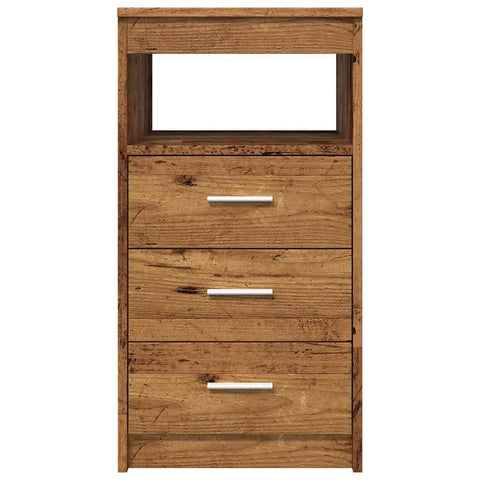 vidaXL Drawer Cabinet Old Wood 40x50x76 cm Engineered Wood