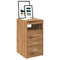 vidaXL Drawer Cabinet Artisan Oak 40x50x76 cm Engineered Wood