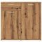 vidaXL Sideboard Artisan Oak 80x36x75 cm Engineered Wood