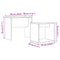 vidaXL Nesting Coffee Tables 2 pcs Old Wood Engineered Wood