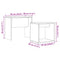 vidaXL Nesting Coffee Tables 2 pcs Artisan Oak Engineered Wood