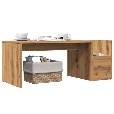vidaXL Coffee Table Artisian Oak 90x45x35 cm Engineered Wood