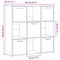 vidaXL Bookshelf Old Wood 90x28x90 cm Engineered Wood