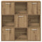 vidaXL Bookshelf Artisan Oak 90x28x90 cm Engineered Wood