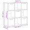vidaXL Bookshelf Artisan Oak 90x28x90 cm Engineered Wood
