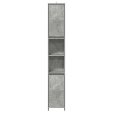 vidaXL Bathroom Cabinet Concrete Grey 30x30x183.5 cm Engineered Wood