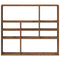 vidaXL Wall Shelf Old Wood 90x16x78 cm Engineered Wood