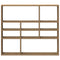 vidaXL Wall Shelf Artisan Oak 90x16x78 cm Engineered Wood