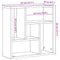 vidaXL Wall Shelf Old Wood 45x16x45 cm Engineered Wood